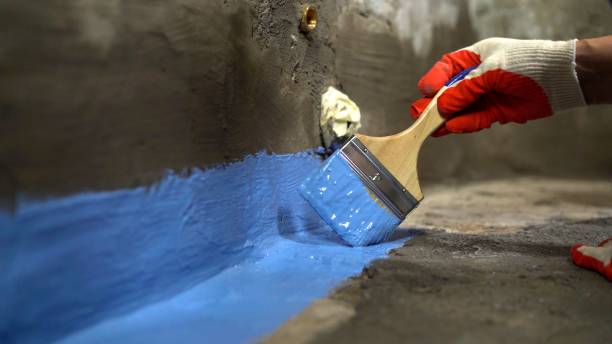 Residential Waterproofing system installation by SJ Waterproofing Pros